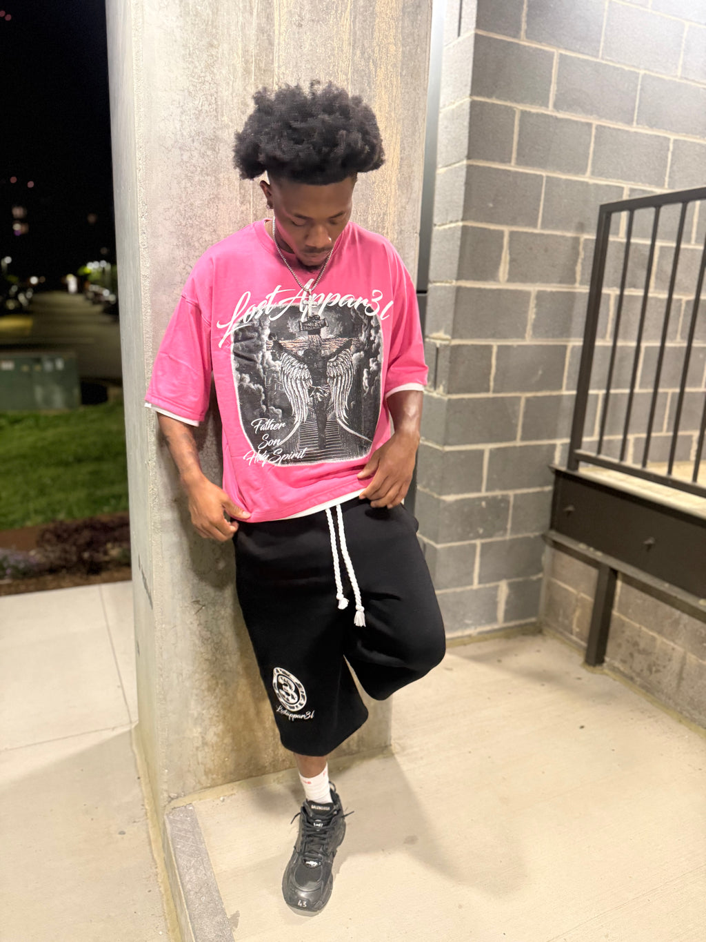 HOT PINK "JESUS" TEE